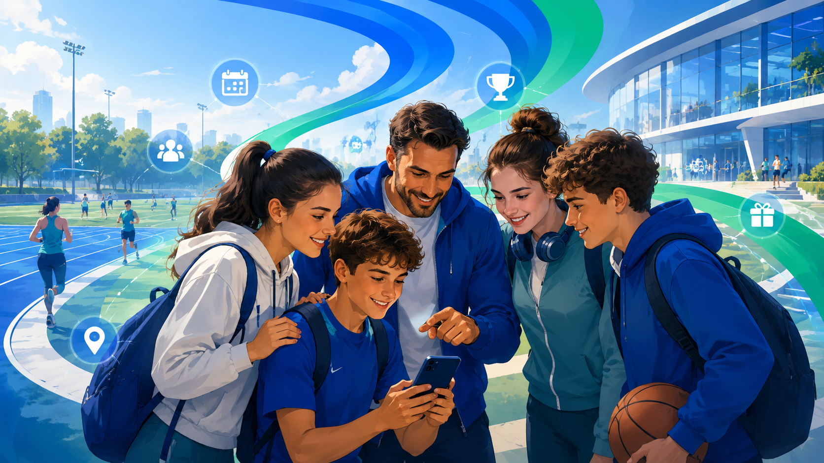 Sportolói közösség mobilos digitális kapcsolódással